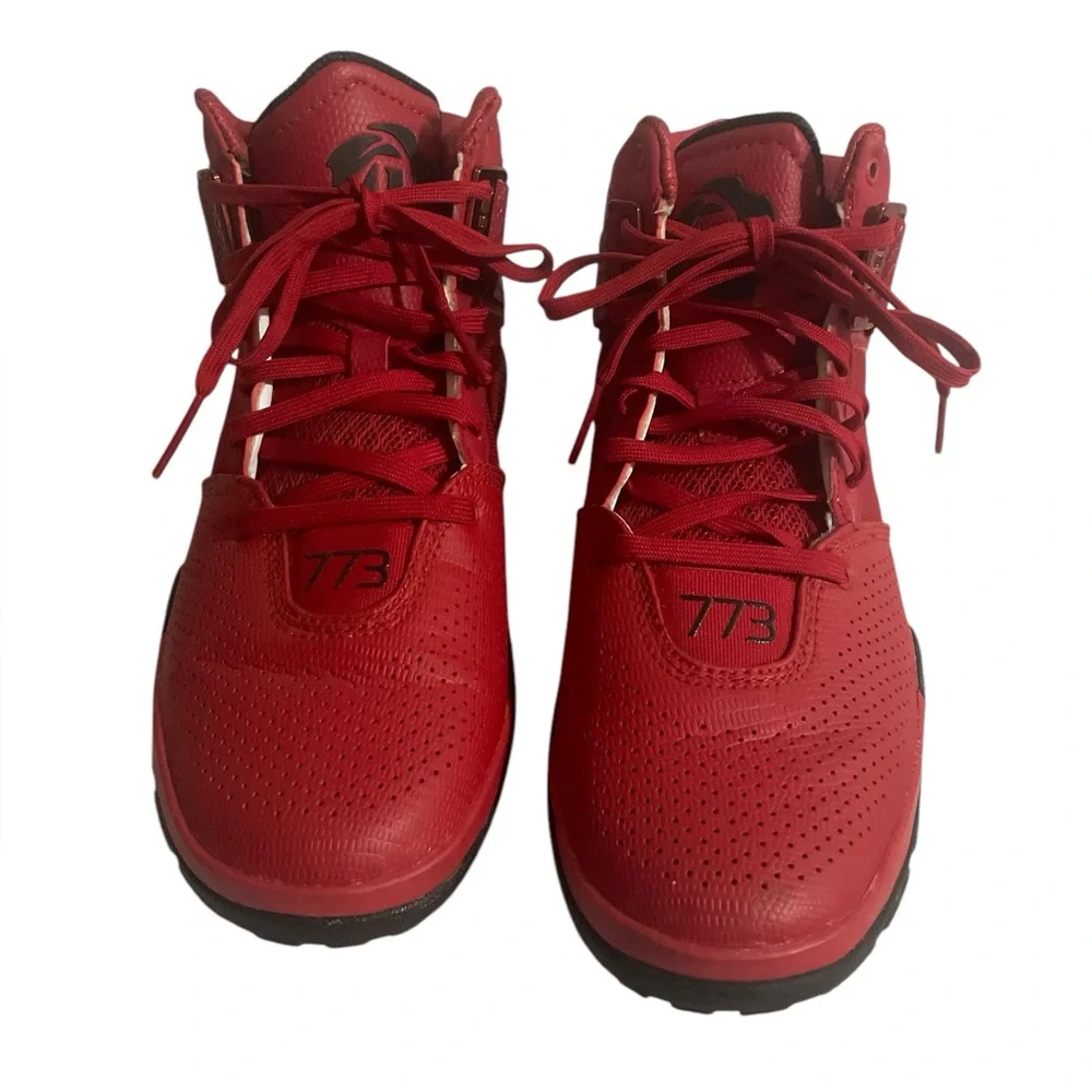 Adidas Red Sneakers with Black Details Women 8
